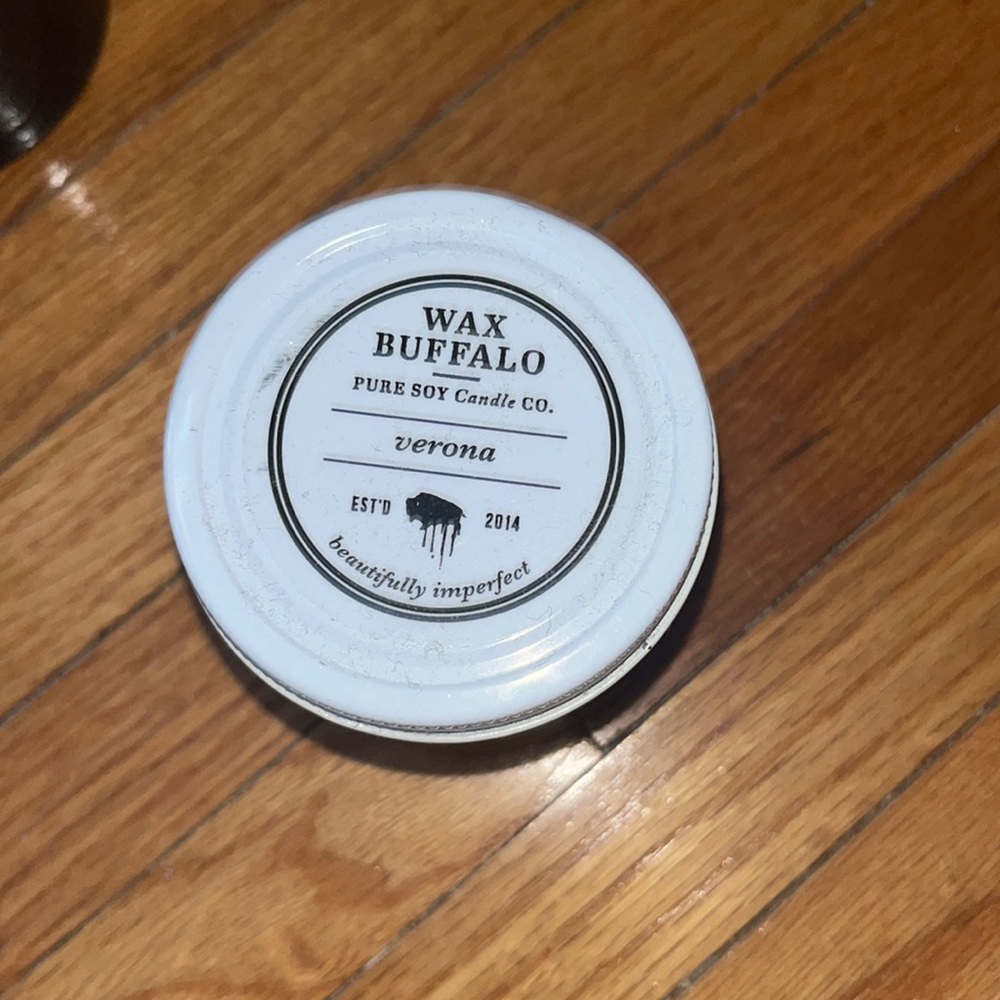 NEVER USED WAX BUFFALO VERONA CANDLE